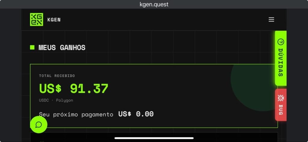 KGeN Quest paga?